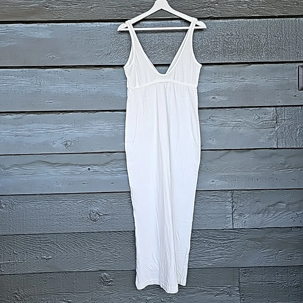 164 FREE PEOPLE Essential Tank Midi Ivory DRESS - Picture 5 of 9